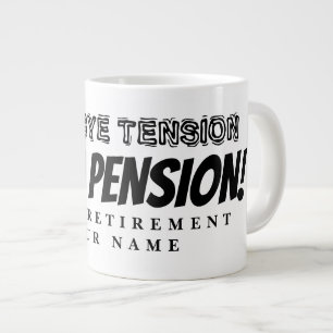 Den stora kaffepresentanten pension mugg för pensi jumbo mugg