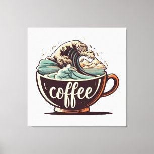 Den Stora Kaffevågen Canvastryck