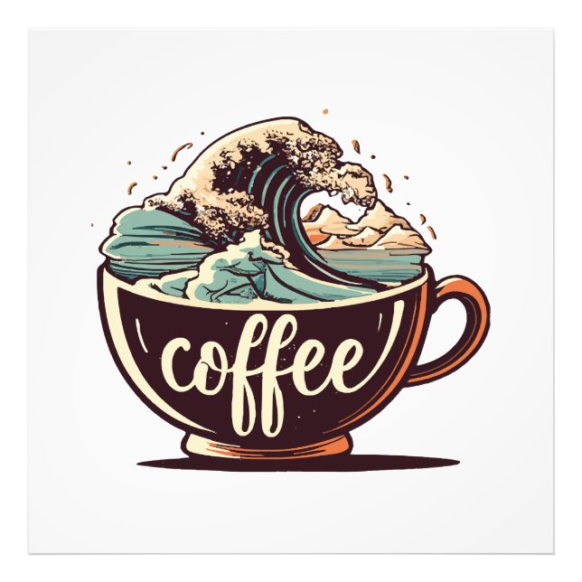 Den Stora Kaffevågen Fototryck (Framsidan)