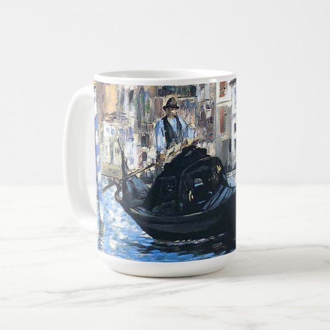 Den stora kanalen i Venedig Edouard Manet Kaffemugg (Framsida vänster)