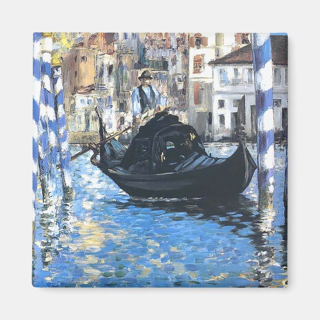 Den stora kanalen i Venedig Edouard Manet Magnet (Framsidan)