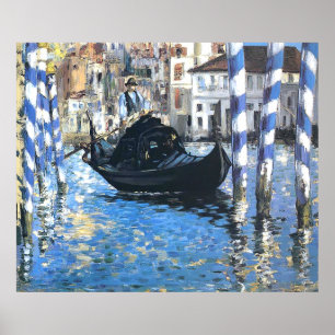 Den stora kanalen i Venedig Edouard Manet Poster