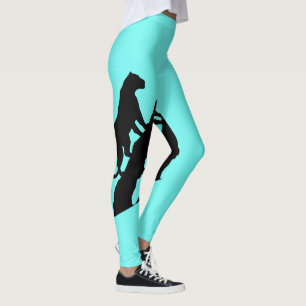 Den stora kattpanterpuman på en Limb någon färgar Leggings