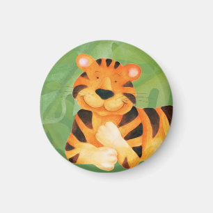 Den stora katttiggen i vardagsmagnet magnet