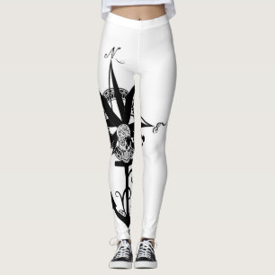 Den stora kompasset steg med ankrar leggings