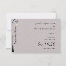 Den stora lilla Bröllop spara datum Spara Datumet