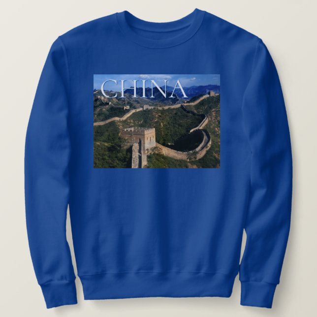 Den stora muren | Jinshanling, Kina Lång Ärmad Tröja (Design framsida)
