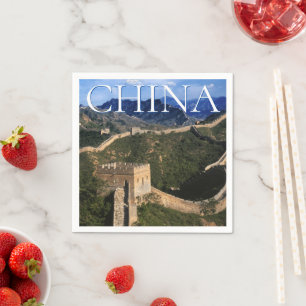 Den stora muren Jinshanling, Kina Pappersservett