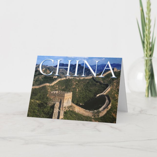 Den Stora Muren | Jinshanling, Kina | Tack Kort (Framsida)