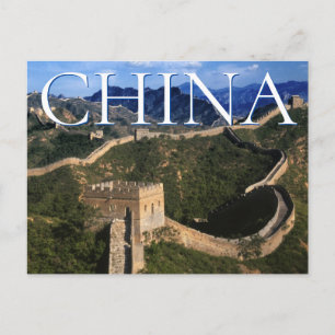 Den stora muren Jinshanling, Kina Tack Vykort