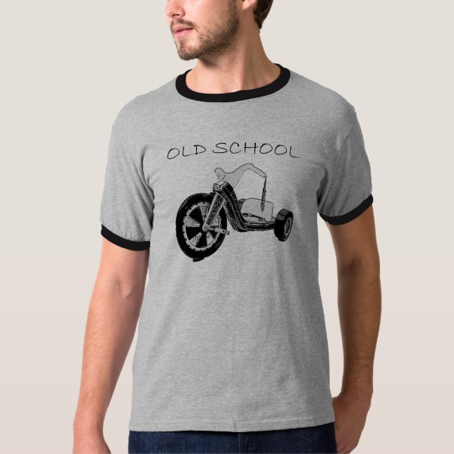 Den stora old school rullar t shirt (Framsida)
