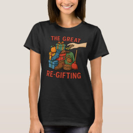 Den Stora Omsgåvan – Rolig Vit Elefant Jul T Shirt