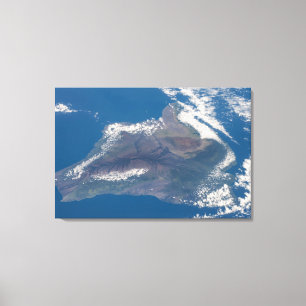 Den stora ön Hawaii och dess berg Canvastryck