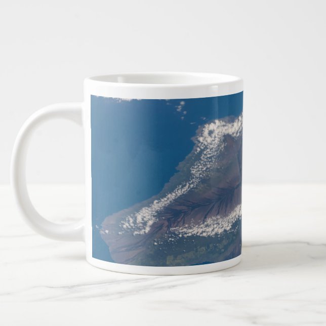 Den stora ön Hawaii och dess berg Jumbo Mugg (Vänster)