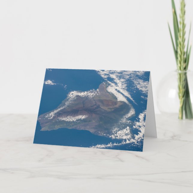 Den stora ön Hawaii och dess berg Kort (Framsida)