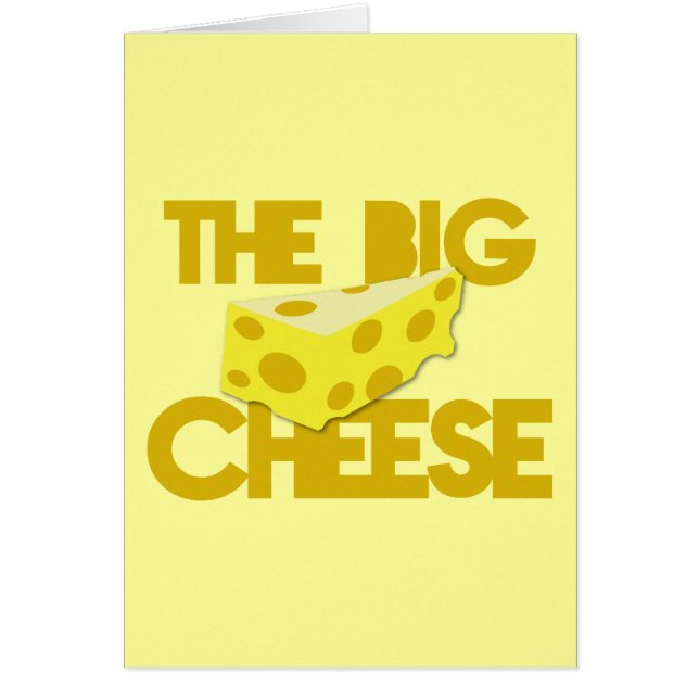 Den STORA OSTEN! chef Hälsningskort (Framsidan)