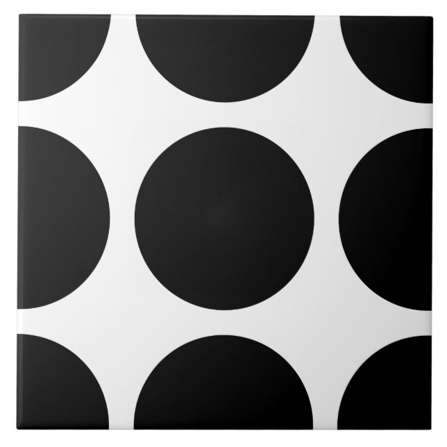 Den stora polka dots belägger med tegel kakelplatta (Framsidan)