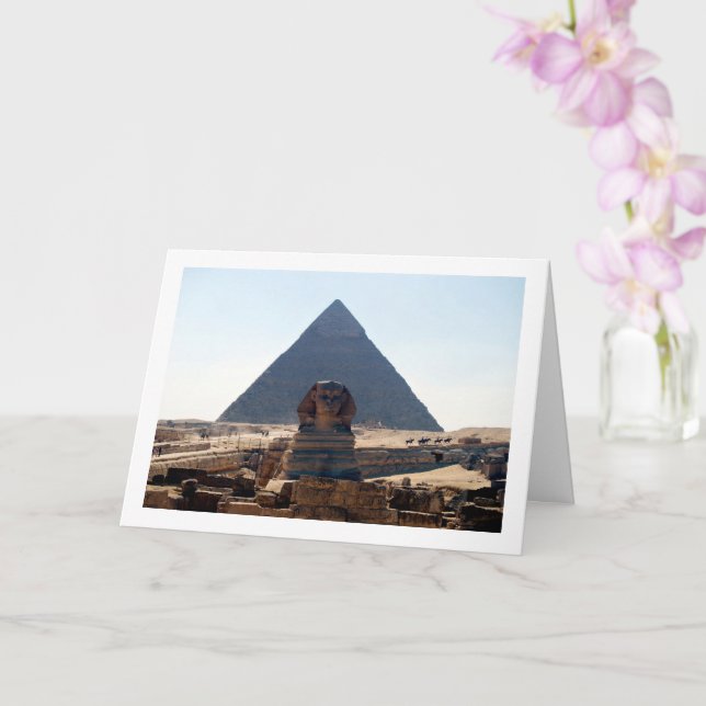 Den stora pyramiden i Giza och Sfingen, Kairo Kort (Orkide)