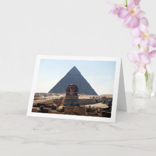 Den stora pyramiden i Giza och Sfingen, Kairo Kort