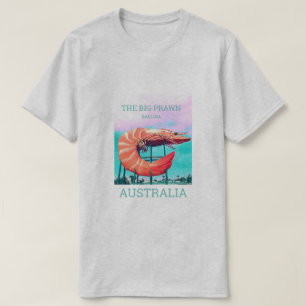Den stora räkan roliga Australien reser symbolen T Shirt
