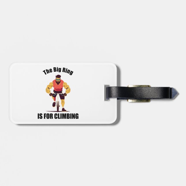 Den stora Ring är för klimatcykling Bagagebricka (Baksida Vågrät)