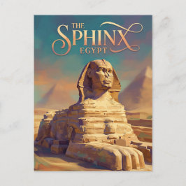 Den stora sfingen i Giza Egypten Vykort