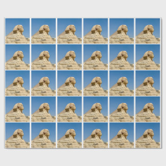 Den stora sfingen i Giza mot en klar blå himmel, Presentpapper