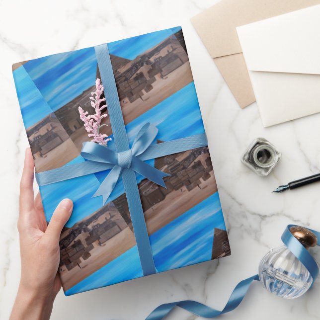 Den stora sfingen och pyramiden Khafre Presentpapper (Gifting)