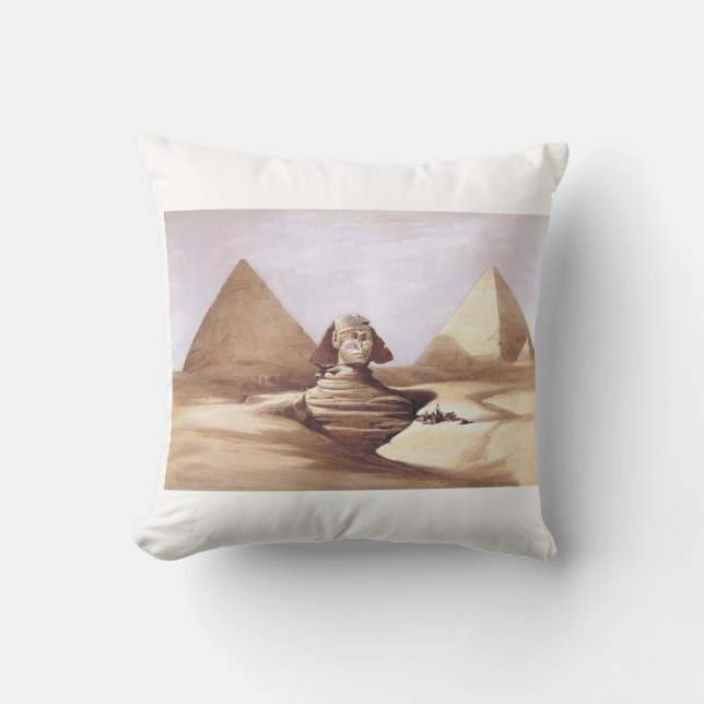 Den stora sfingen, pyramiderna i Giza Kudde (Framsida)