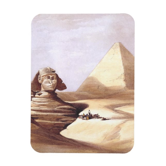 Den stora sfingen, pyramiderna i Giza Magnet (Vertikal)