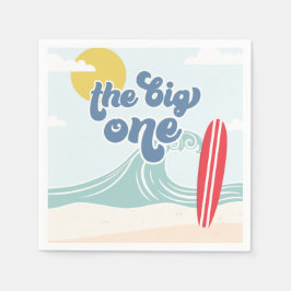Den stora Surfan Beach 1:a födelsedag Pappersservett