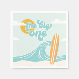 Den stora Surfan Beach 1:a födelsedag Pappersservett