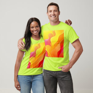 Den stora vågen av Abstrakt i vågdesign T Shirt
