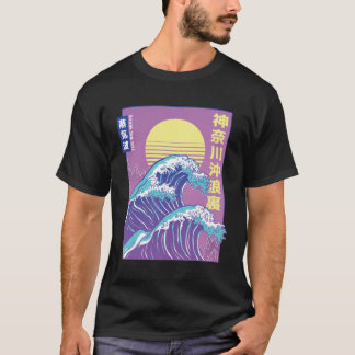 Den stora vågen av aestetisk vind t shirt