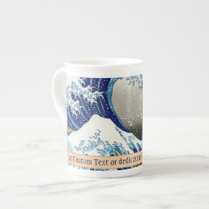 Den stora vågen av Kanagawa Katsushika Hokusai-ko Benporslin Mugg
