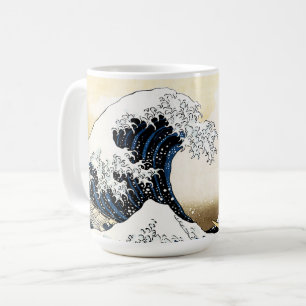 Den Stora Vågen Utanför Kanagawa Hokusai, Japansk  Kaffemugg