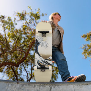 Den stora vågen vid Kanagawa Hokusai, japansk kons Mini Skateboard Bräda 18,5 Cm