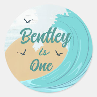 Den stora vågkakans favoritmärke runt klistermärke