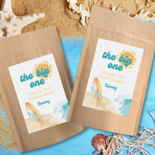 Den stora vattenfärgsskalan 1:a födelsedagsetikett mat etikett