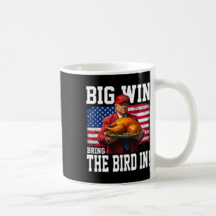 Den stora vinden tar med sig fåglet i Thanksgiving Kaffemugg