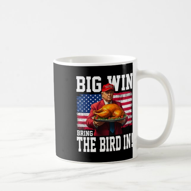 Den stora vinden tar med sig fåglet i Thanksgiving Kaffemugg (Höger)