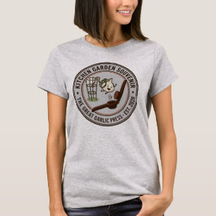 Den Stora Vitlökpressen Köks Trädgård Souvenir T Shirt