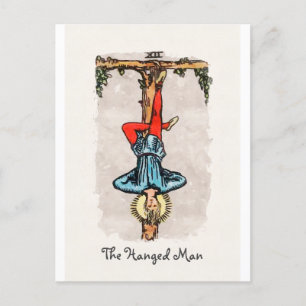 Den störde mannen major Arcana Tarot Card mindre v Vykort