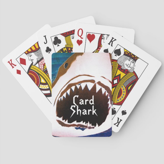 Den Store Vita Kortshajen Casinokort (Baksidan)