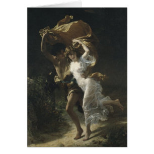Den stormPierre-Auguste kåtan 1880 Hälsningskort