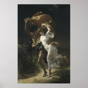 Den stormPierre-Auguste kåtan 1880 Poster