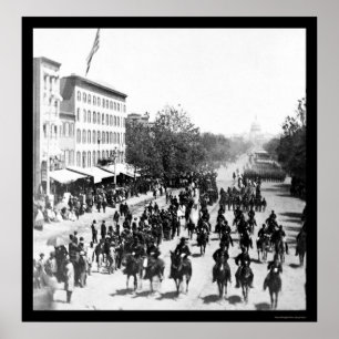 Den storslagna armén granskar i Washington, DC Poster