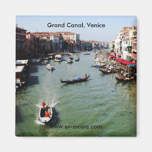 Den storslagna kanalen, Venedig från Rialto Magnet