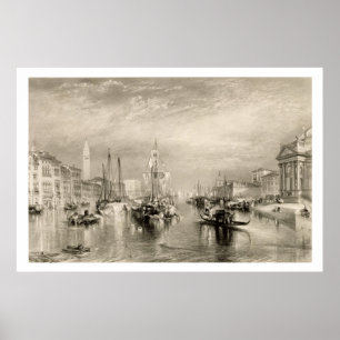 Den storslagna kanalen, Venedig som inristas av Poster