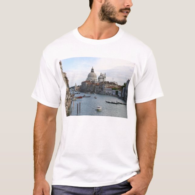 Den storslagna kanalen, Venedig T-tröja Tee (Framsida)